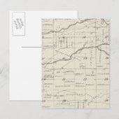 T21S R25E Tulare County Section Map Briefkaart (Voorkant / Achterkant)