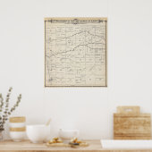 T21S R25E Tulare County Section Map Poster (Keuken)