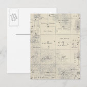 T21S R28E Tulare County Section Map Briefkaart (Voorkant / Achterkant)