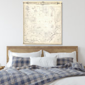 T21S R28E Tulare County Section Map Canvas Afdruk (Insitu (Slaapkamer))