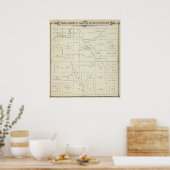 T22S R23E Tulare County Section Map Poster (Keuken)