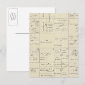 T22S R24E Tulare County Section Map Briefkaart (Voorkant / Achterkant)