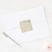 T22S R27E Tulare County Section Map Vierkante Sticker (Envelop)
