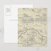T22S R28E Tulare County Section Map Briefkaart (Voorkant / Achterkant)