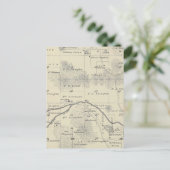 T22S R28E Tulare County Section Map Briefkaart (Staand voorkant)