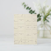 T23S R22E Tulare County Section Map Briefkaart (Staand voorkant)