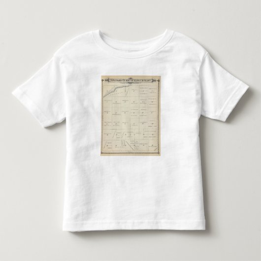 T23S R22E Tulare County Section Map Kinder Shirts (Voorkant)