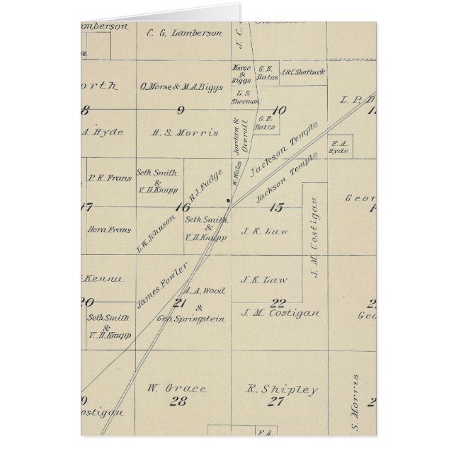 T23S R23E Tulare County Section Map (Voorkant)