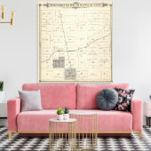 T23S R25E Tulare County Section Map Canvas Afdruk (Insitu (Woonkamer))