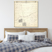 T23S R25E Tulare County Section Map Canvas Afdruk (Insitu (Slaapkamer))