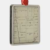 T23S R25E Tulare County Section Map Metalen Ornament (Rechts)