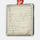 T23S R25E Tulare County Section Map Metalen Ornament (Links)