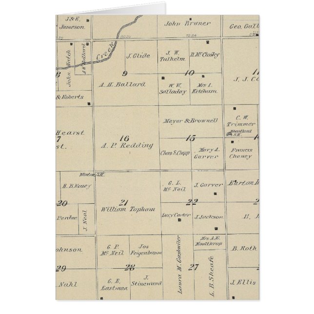 T23S R26E Tulare County Section Map (Voorkant)