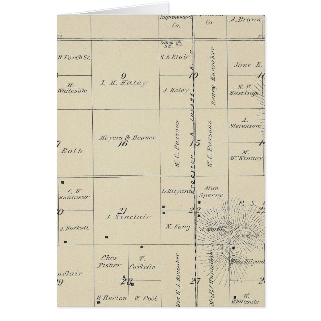 T23S R27E Tulare County Section Map (Voorkant)