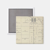 T23S R27E Tulare County Section Map Magneet (Voorkant / Achterkant)