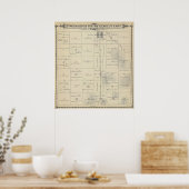 T23S R27E Tulare County Section Map Poster (Keuken)