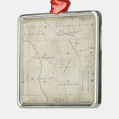 T23S R29E Tulare County Section Map Metalen Ornament (Links)
