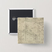 T24S R1619E Tulare County Section Map Vierkante Button 5,1 Cm (Voorkant /achterkant)