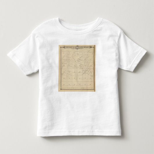 T24S R22E Tulare County Section Map Kinder Shirts (Voorkant)