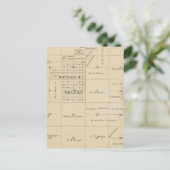 T24S R23E Tulare County Section Map Briefkaart (Staand voorkant)