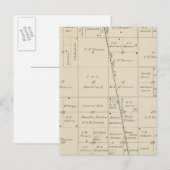 T24S R25E Tulare County Section Map Briefkaart (Voorkant / Achterkant)