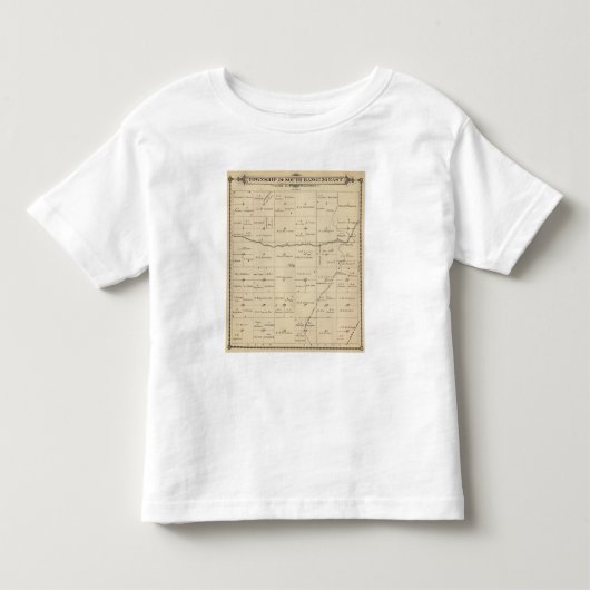 T24S R26E Tulare County Section Map Kinder Shirts (Voorkant)