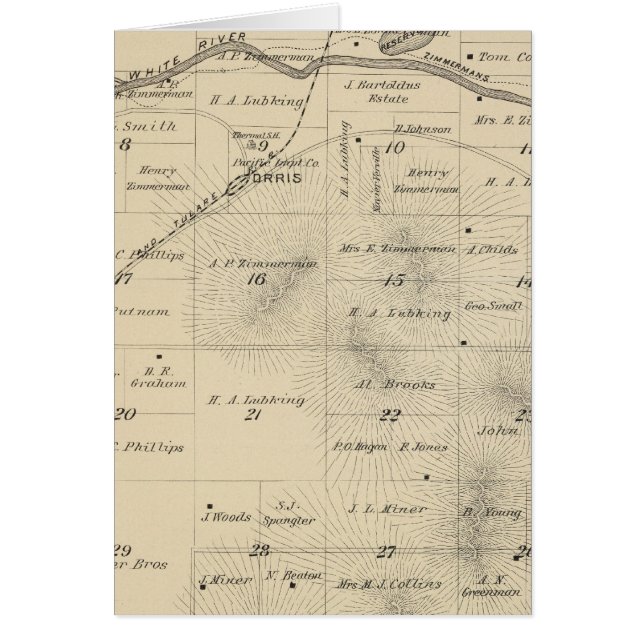 T24S R27E Tulare County Section Map (Voorkant)