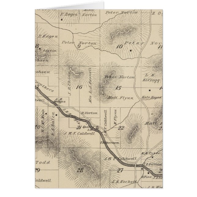 T24S R28E Tulare County Section Map (Voorkant)