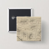T24S R28E Tulare County Section Map Vierkante Button 5,1 Cm (Voorkant /achterkant)