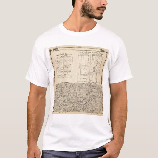 T24S R3031E Tulare County Section Map T-shirt (Voorkant)
