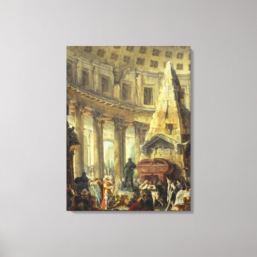 T28516 Alexander de Grote Bezoek de Tomb van AC Canvas Afdruk (Voorkant)