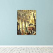 T28516 Alexander de Grote Bezoek de Tomb van AC Canvas Afdruk (Insitu (Houten vloer))