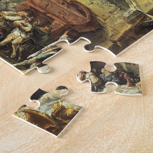 T28516 Alexander de Grote Bezoek de Tomb van AC Legpuzzel (Zijkant)