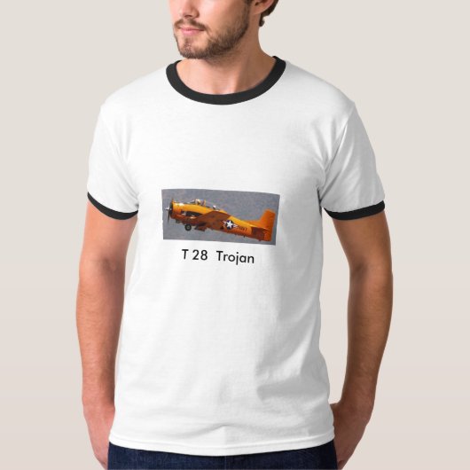 T28 Geel, T 28 Trojaans T-shirt (Voorkant)