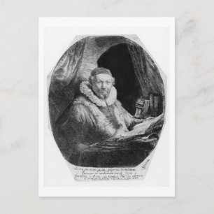T29953 Portret van Jan Uytenbogaert, predikant van Briefkaart