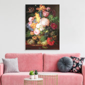 T30763 A Levensduur bloemen en fruit (paneel) Canvas Afdruk (Insitu (Woonkamer))