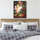 T30763 A Levensduur bloemen en fruit (paneel) Canvas Afdruk (Insitu (Slaapkamer))
