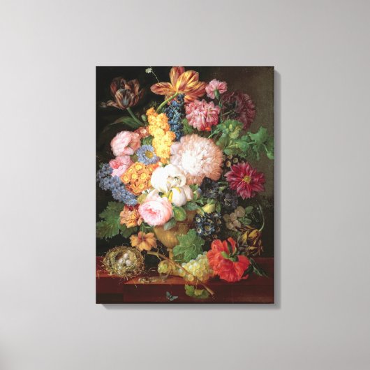 T30763 A Levensduur bloemen en fruit (paneel) Canvas Afdruk (Voorkant)