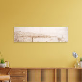 T31454 Een panoramisch Uitzicht van Livorno (pen e Canvas Afdruk (Insitu (Woonkamer))