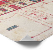 T31456 Studie van een Roman Fresco, 1775 (w/c, gou Poster (Hoek)