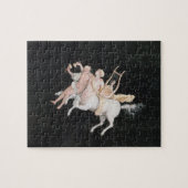 T31466 Een Vrouw Center en bedrijf dat muziek maak Legpuzzel (Horizontaal)