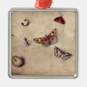 T31566 Een onderzoek naar diverse insecten, fruit  Metalen Ornament