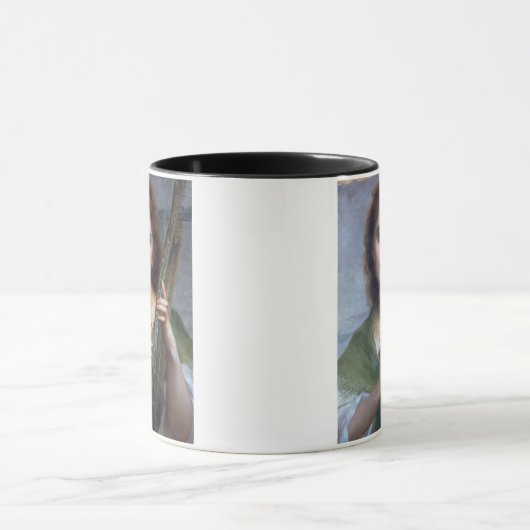 T31601 A-dame met Lyre (paneel) Mok (Midden)