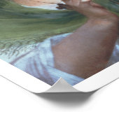 T31601 A-dame met Lyre (paneel) Poster (Hoek)