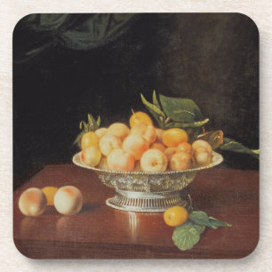 T32176 Stilleven van perziken, c.1700 Drankjes Onderzetter