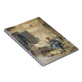 T32410 De ventilatorverkoper, 1891 (paneel) Notitieboek (Rechterzijde)