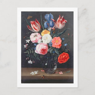 T32511 Stilleven van bloemen in een Vase, 1661 (zi Briefkaart