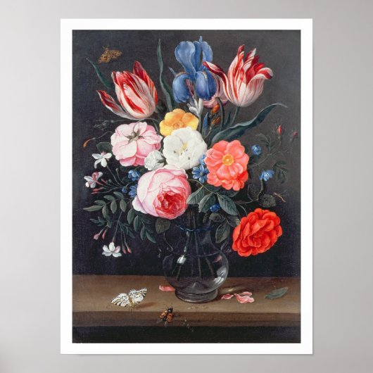 T32511 Stilleven van bloemen in een Vase, 1661 (zi Poster (Voorkant)