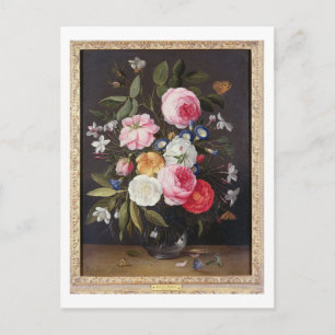T32512 Stilleven van bloemen in een Vase, 1661 (zi Briefkaart