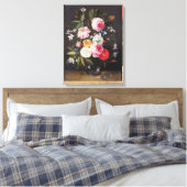 T32512 Stilleven van bloemen in een Vase, 1661 (zi Canvas Afdruk (Insitu (Slaapkamer))